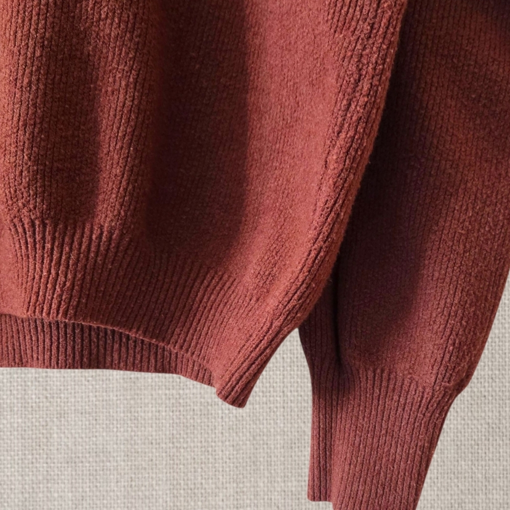 Lulu's Rust Red Crewneck Sweater - Picture 4 of 9